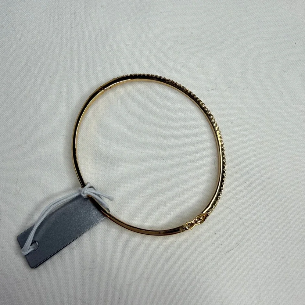 Nordstrom Delicate Cubic Zirconia Bangle Bracelet Gold Tone NWT $59